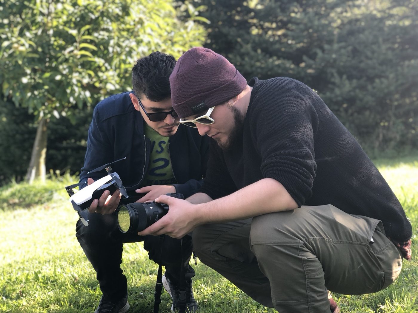 On-set location — working in front of the camera